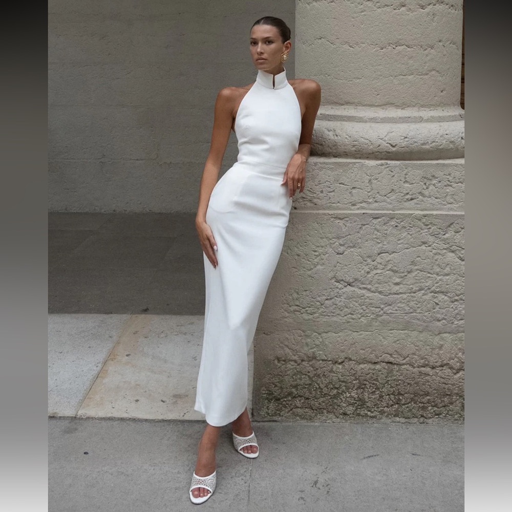 New Arrivals Hemingway in Palais De Tokyo White Midi